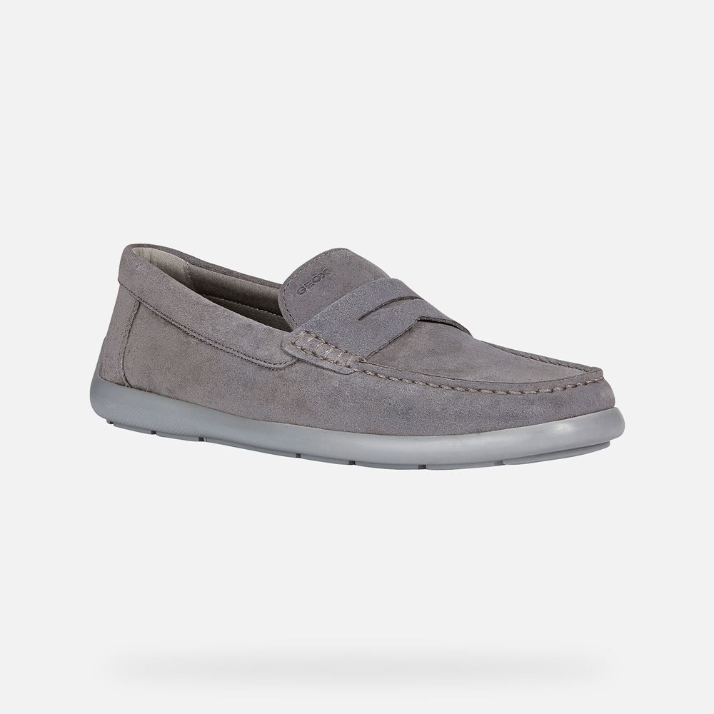Geox Erkek Loafers Gri - Devan - VTW-389401